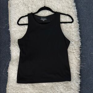Tahari Black Sleeveless Top